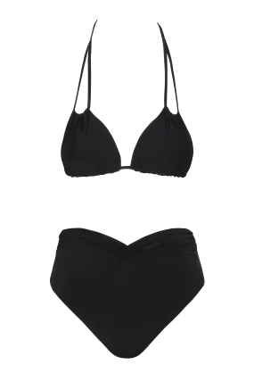 Top De Bikini Chia Black & Bottom De Bikini Andra Black