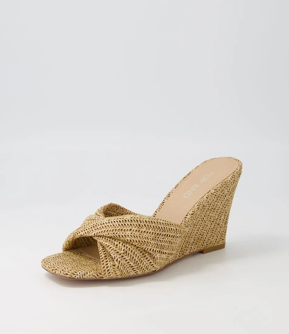 TOP END Katia Natural Syn Raffia Mules