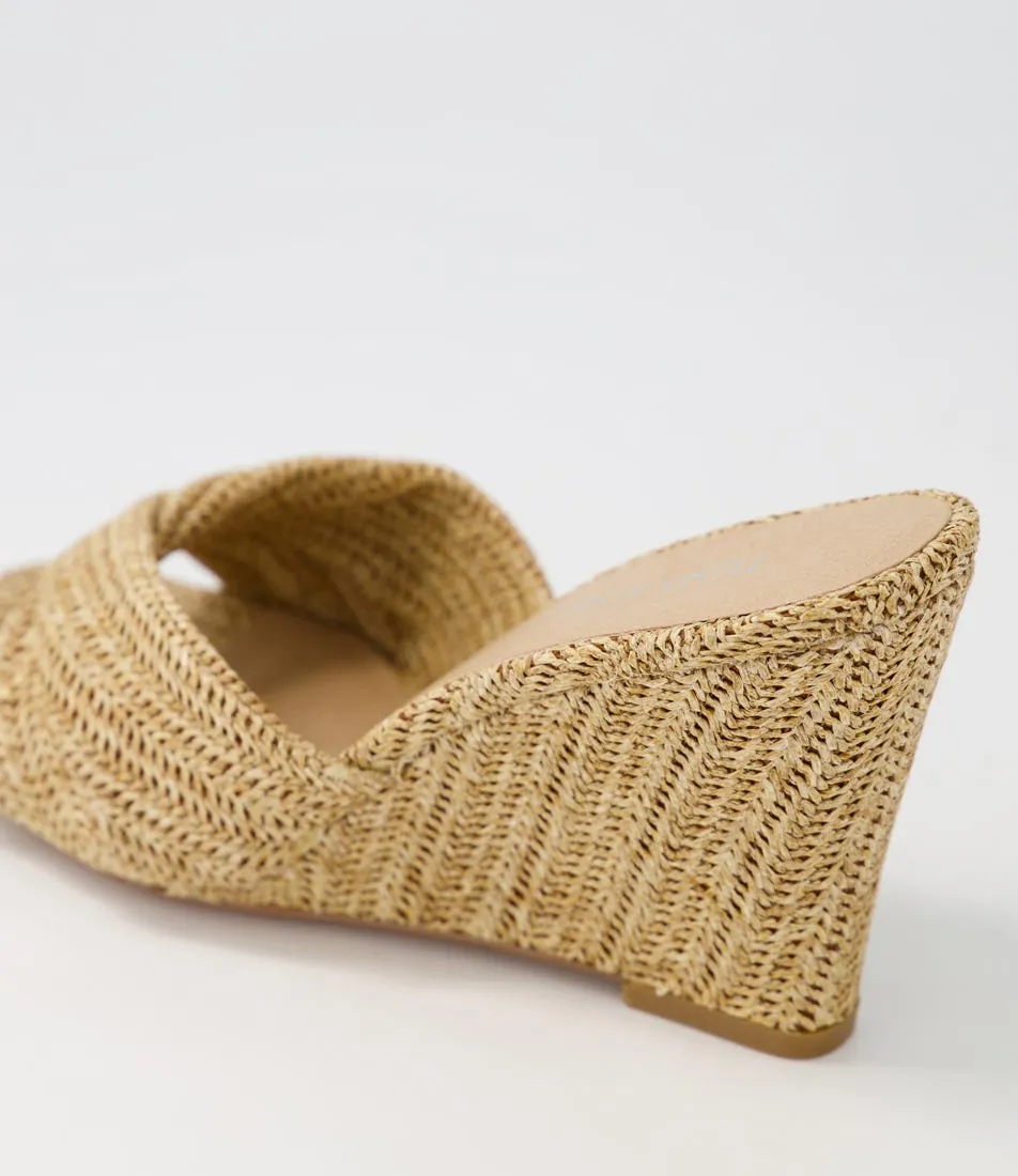 TOP END Katia Natural Syn Raffia Mules