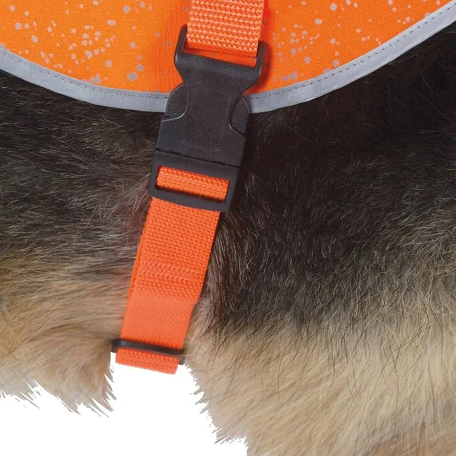 Ultra Paws Reflective Dog Safety Vest - Orange