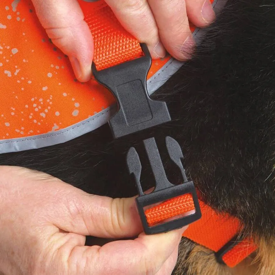 Ultra Paws Reflective Dog Safety Vest - Orange