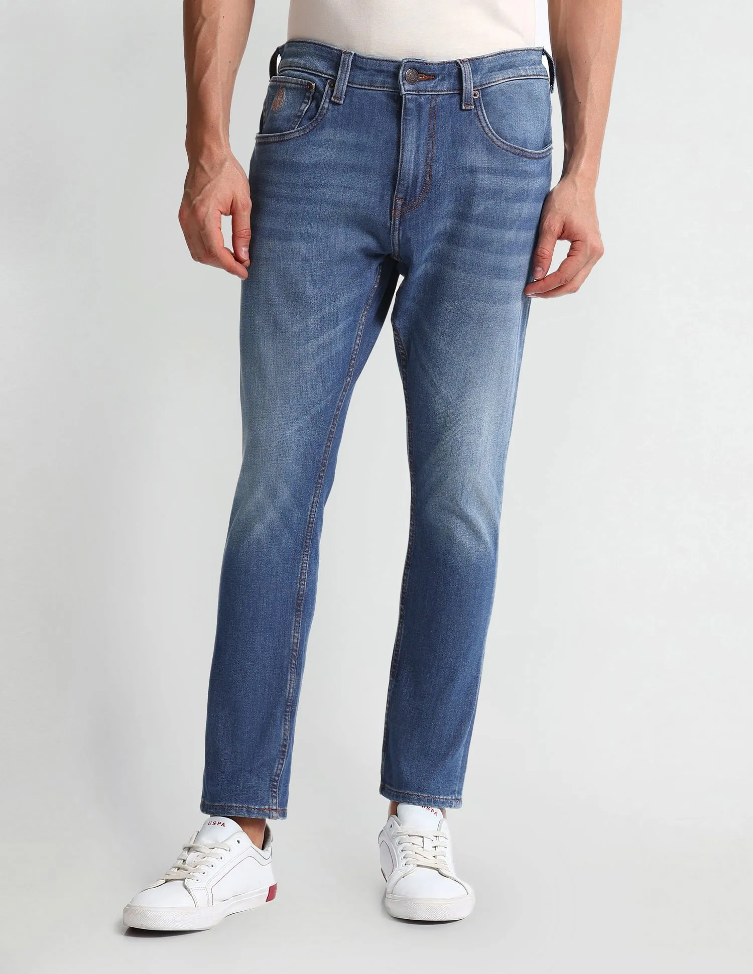 U.S. Polo Assn. Denim Co. Henry Tapered Cropped Fit Blue Jeans