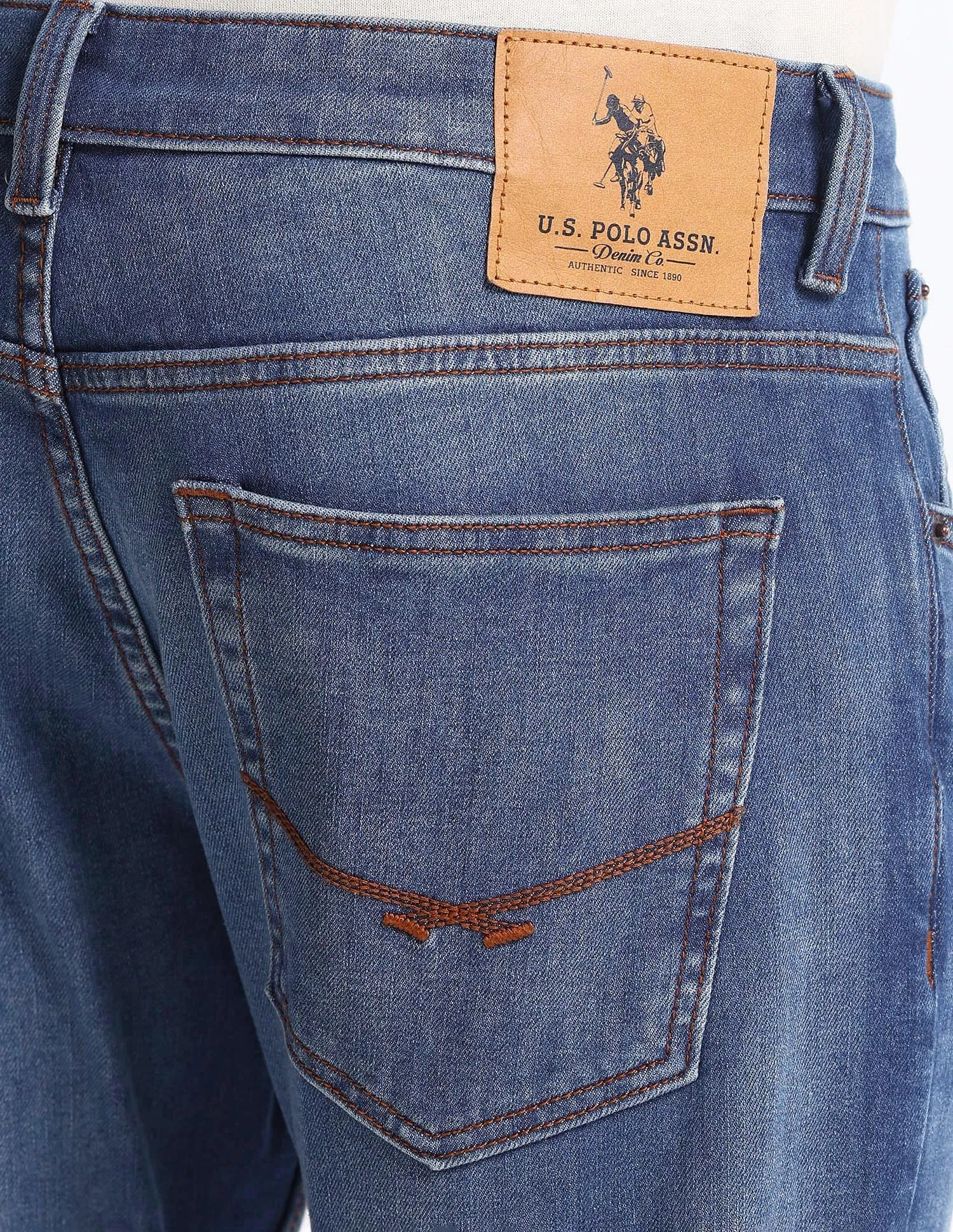 U.S. Polo Assn. Denim Co. Henry Tapered Cropped Fit Blue Jeans