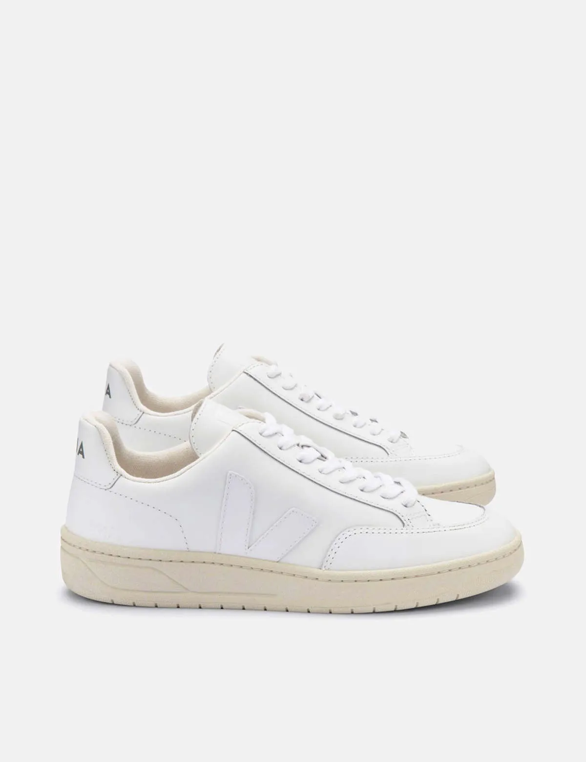 V-12 Leather Trainers - Extra White