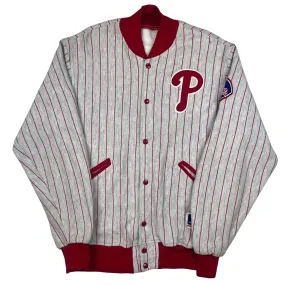 Vintage Felco MLB Philadelphia Phillies Baseball Cotton Varsity Jacket Rare