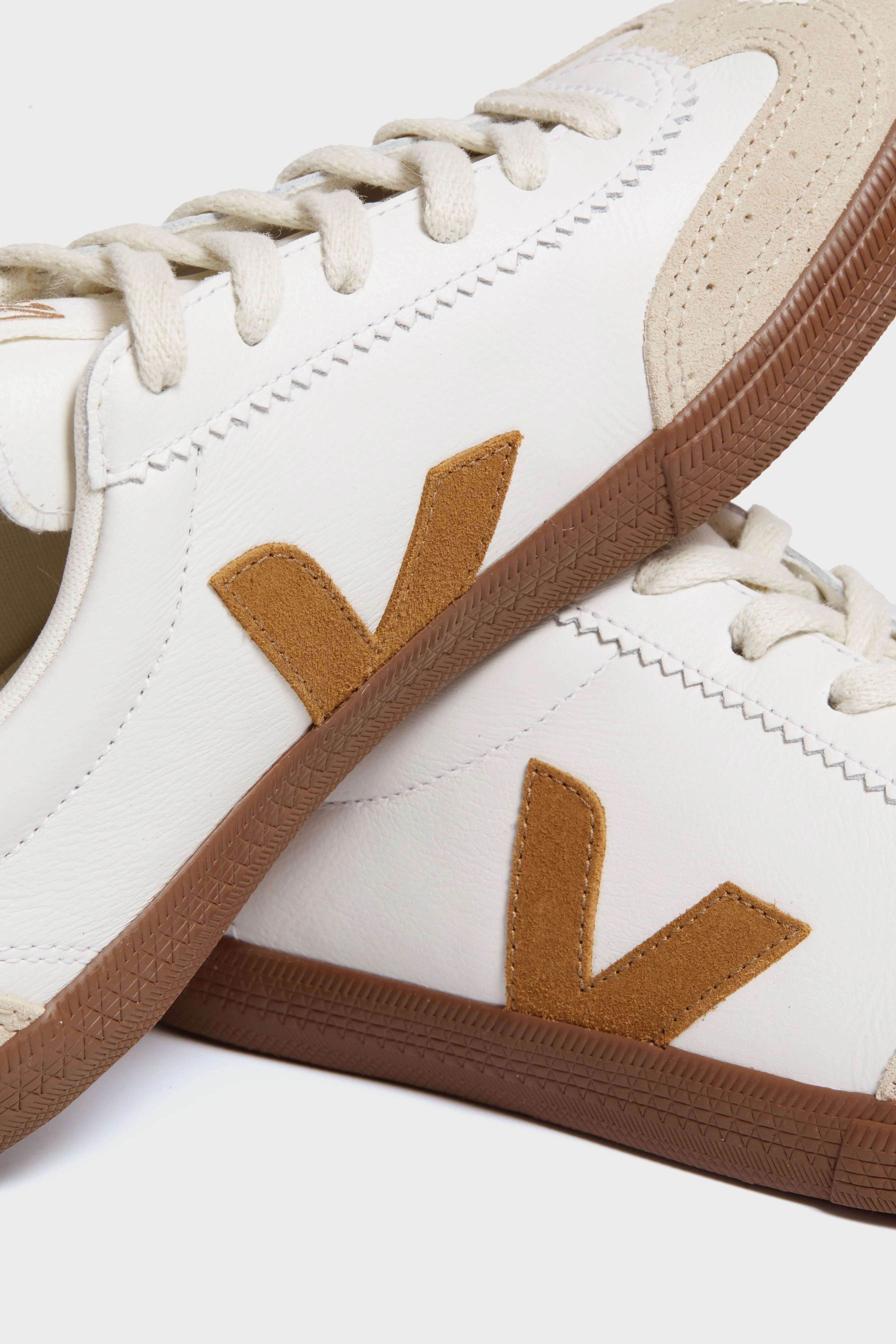 White Tent Bark Volley Sneakers