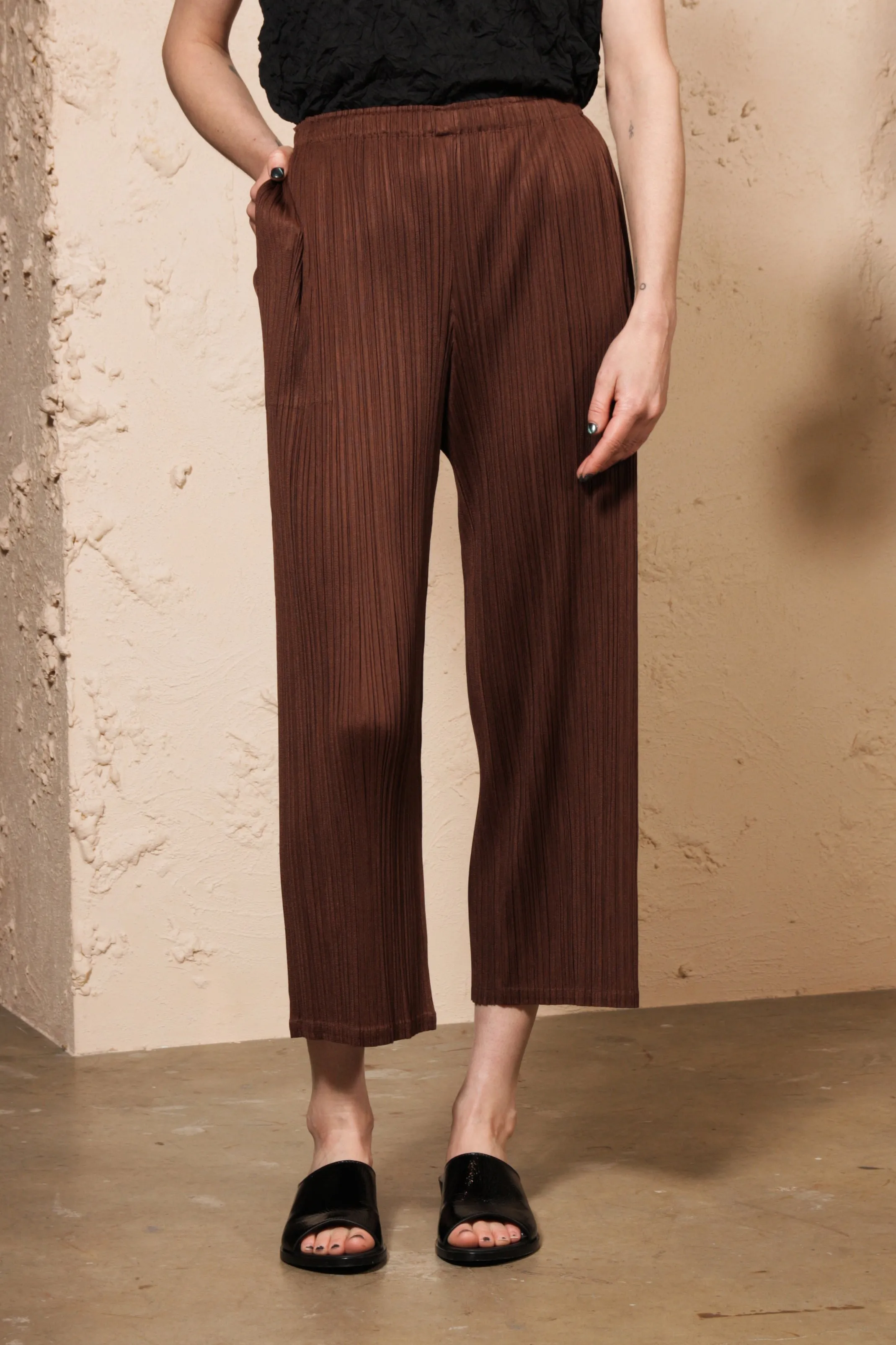 Wide Leg Pants Brown