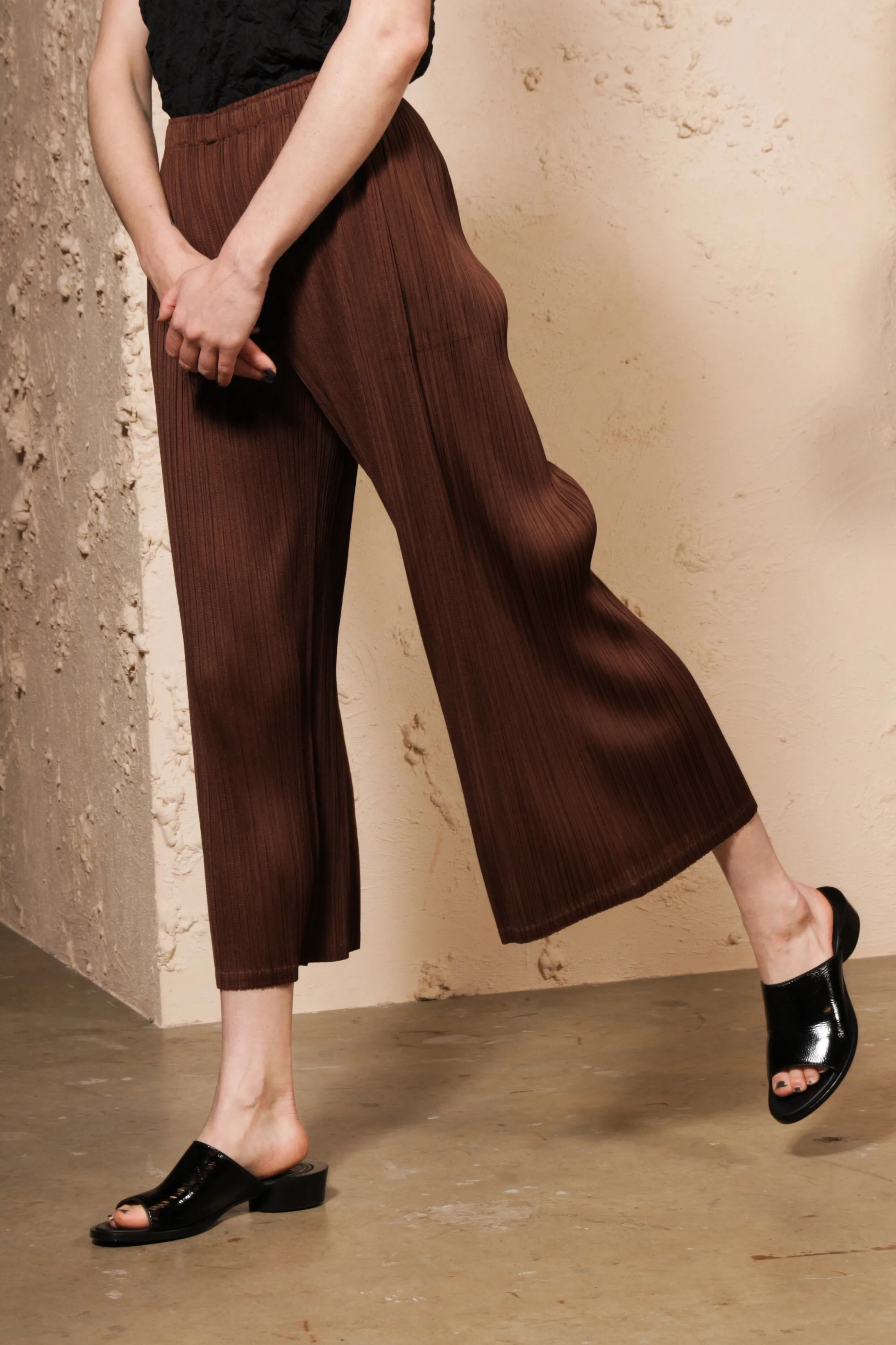 Wide Leg Pants Brown