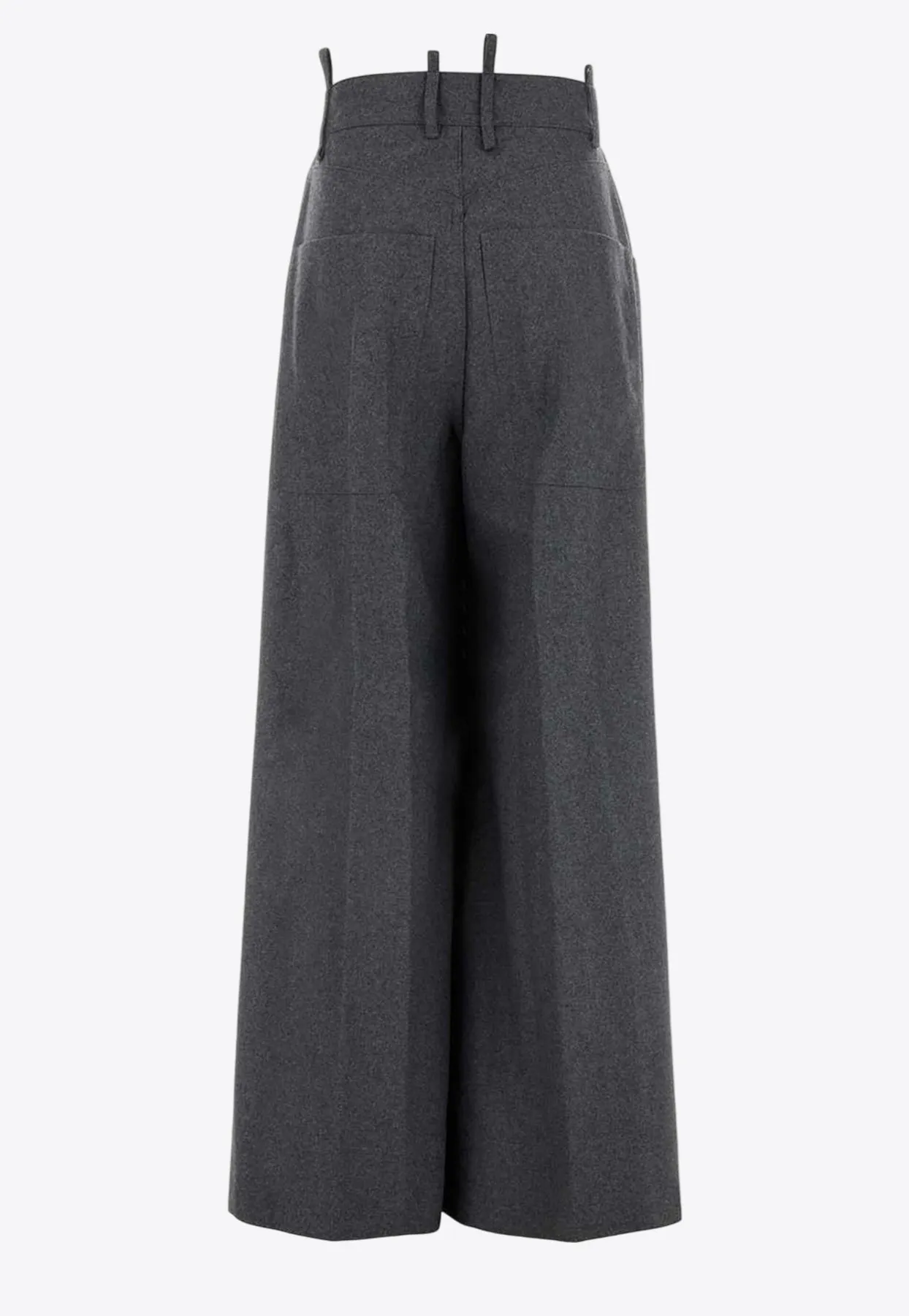 Wide-Leg Wool Pants