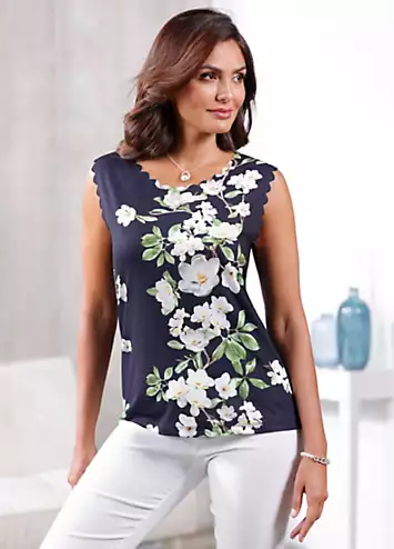 Witt Floral Print Sleeveless Top | Grattan