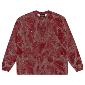 WKND SKATEBOARDS GRADIENT CAMO LONG SLEEVE RED GRADIENT