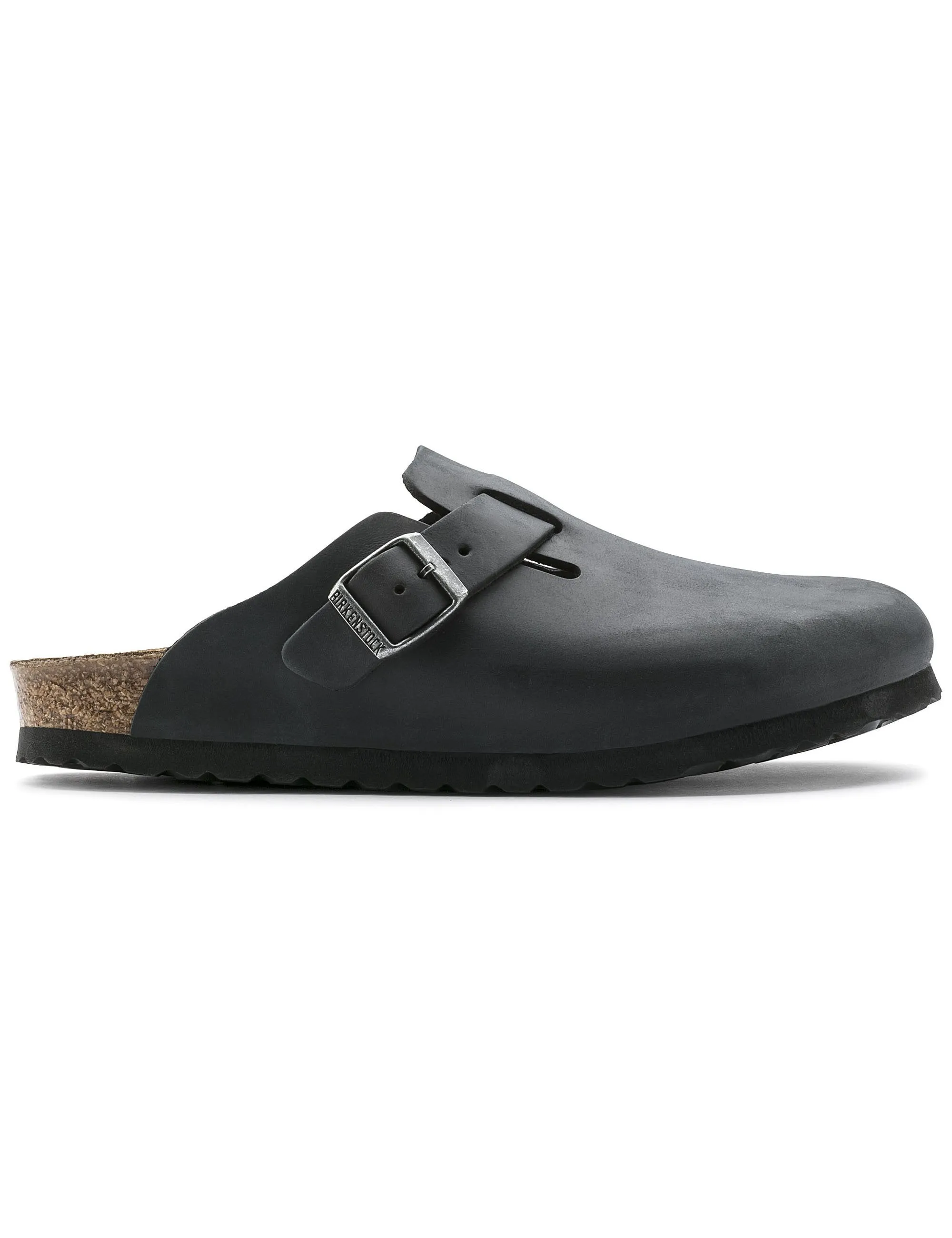 Women's Boston Leather Mules LEOI - Black (Regular Fit)