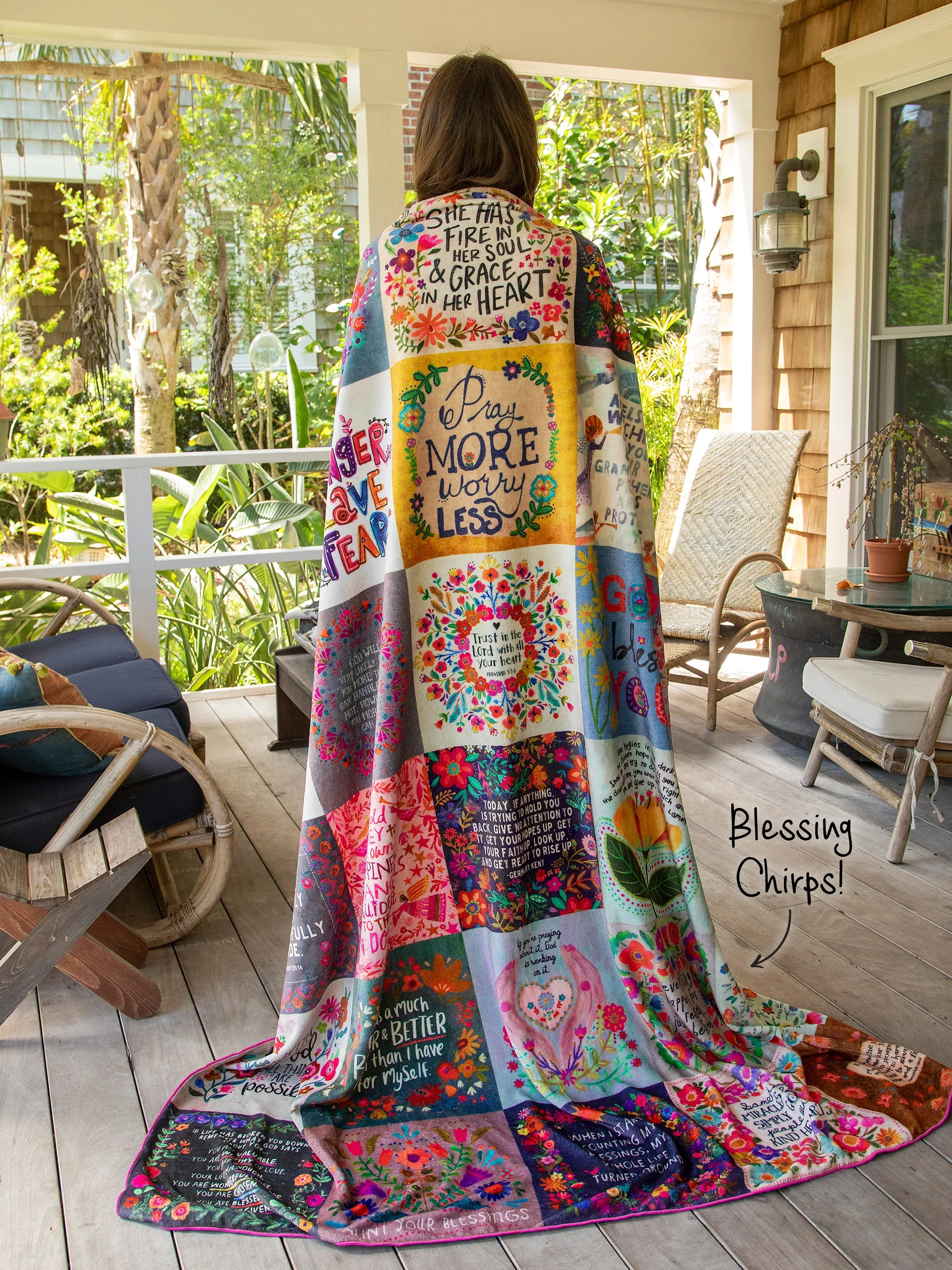 XL Double-Sided Cozy Blanket - Blessings Chirps