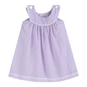 Yolk Dress Light Purple Seersucker Dress